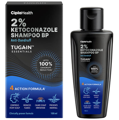 Tugain Essentials 2% Ketoconazole Anti Dandruff Shampoo - Classic Derma
