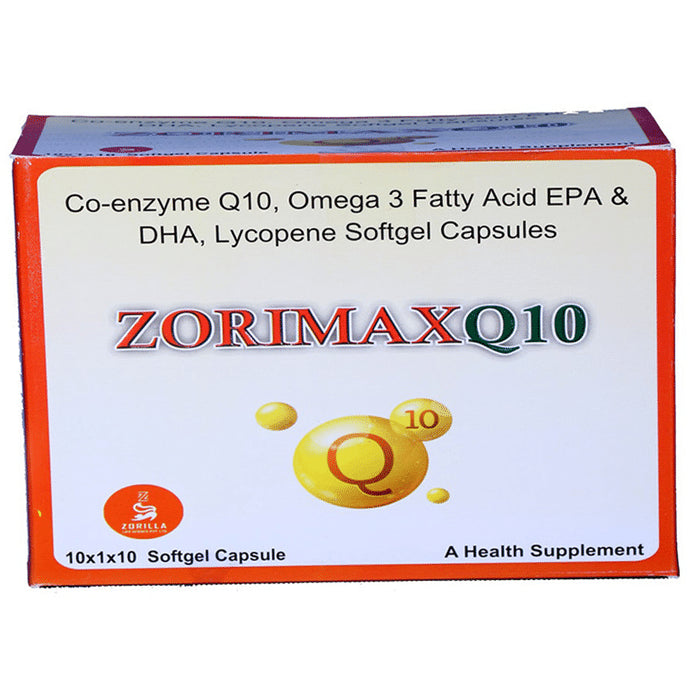 Zorimax Q10 Softgel Capsule (10 Each) - Classic Derma