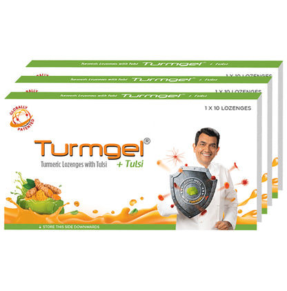 Turmgel Turmeric Lozenges (10 Each) with Tulsi - Classic Derma