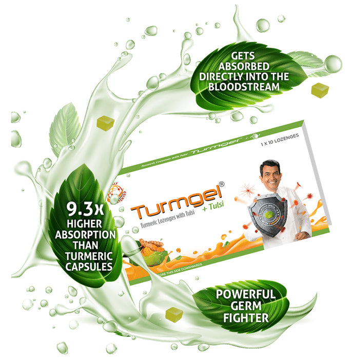 Turmgel Turmeric Lozenges (10 Each) with Tulsi