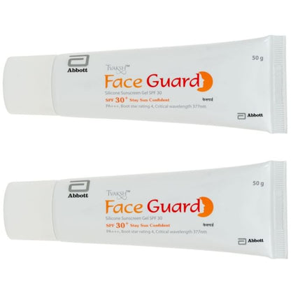 Tvaksh Face Guard Silicone Sunscreen (50gm Each) SPF 30+ - Classic Derma