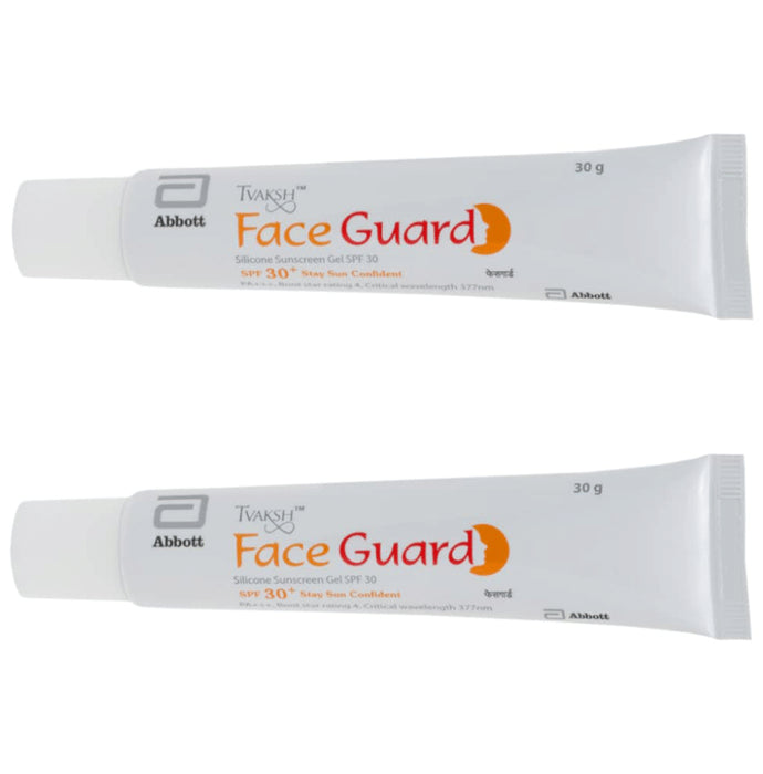 Tvaksh Face Guard Silicone Sunscreen Gel (30gm Each) SPF 30+ - Classic Derma