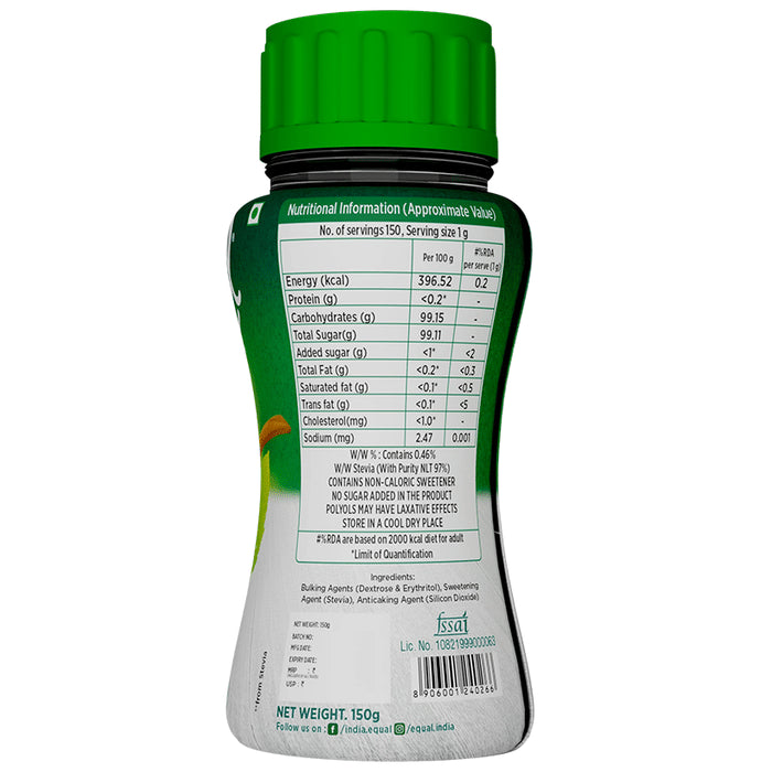 Equal Stevia Plant Based Natural Sweetener