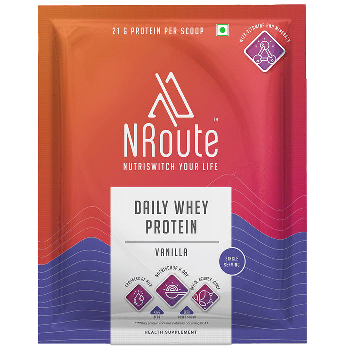 Nroute Daily Whey Protein Protein Powder Vanilla - Classic Derma