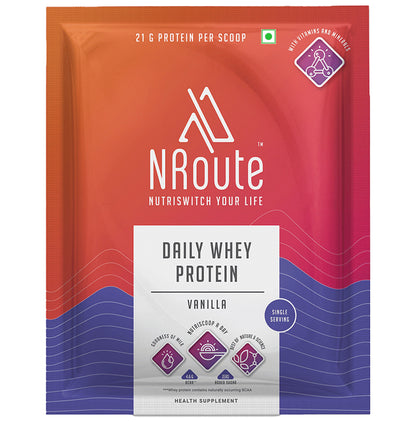 Nroute Daily Whey Protein Protein Powder Vanilla - Classic Derma
