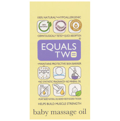 Equals Two Baby Massage Oil - Classic Derma