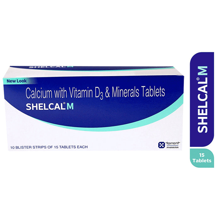 Shelcal -M Tablet with Calcium, Vitamin D3 & Minerals | Bone, Joint & Muscle Care - Classic Derma