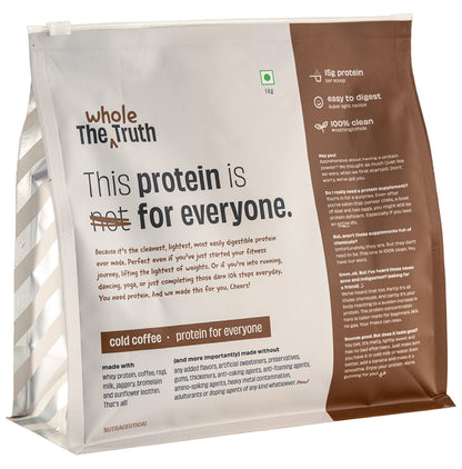 The Whole Truth Protein for Everyone Powder 15gm Protein Per Scoop Cold Coffee - Classic Derma