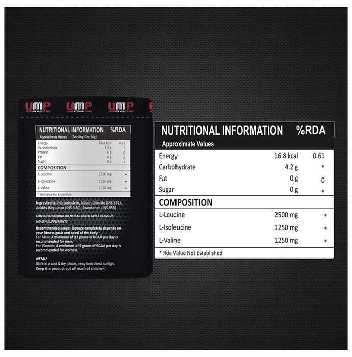 Ultimate Muscle Pro BCAA Green Apple