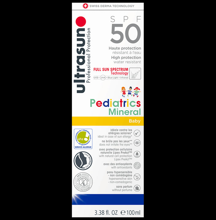Ultrasun Pediatrics Mineral Sunscreen for Baby & Kids SPF 50 - Classic Derma