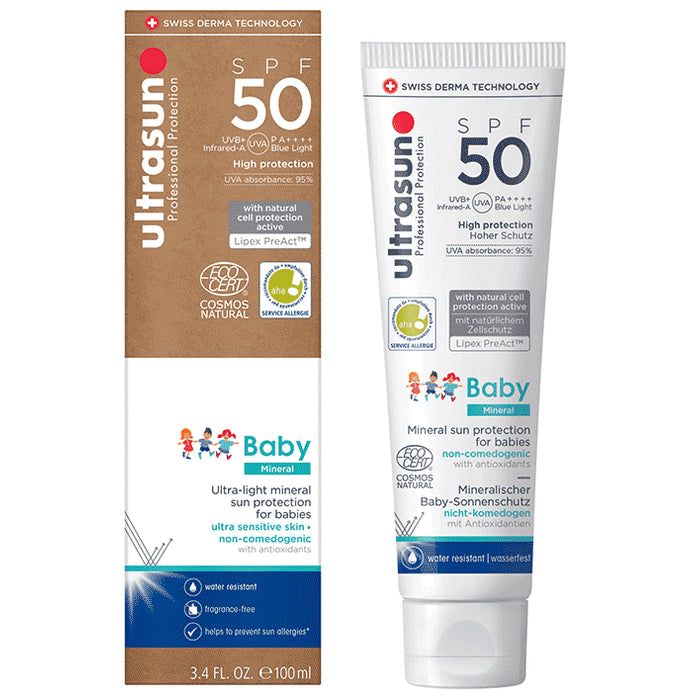 Ultrasun Professional Protection Baby Mineral Sun Protection Sunscreen SPF 50 PA++++ - Classic Derma