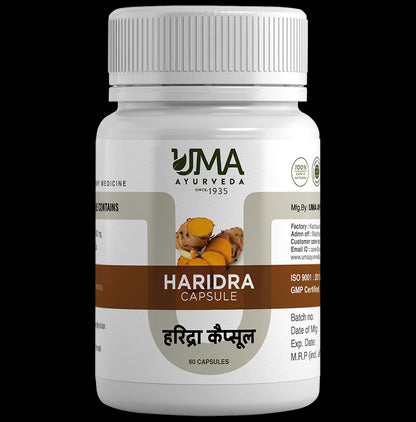 Uma Ayurveda Haridra Capsule - Classic Derma