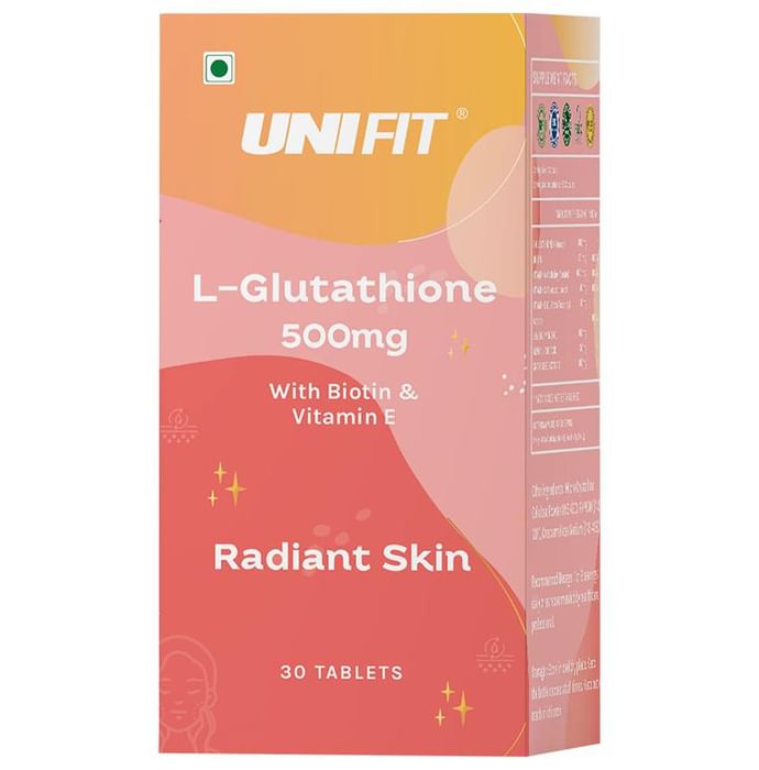 Unifit L-Glutathione 500mg with Biotin & Vitamin E | Tablet for Skin Health - Classic Derma