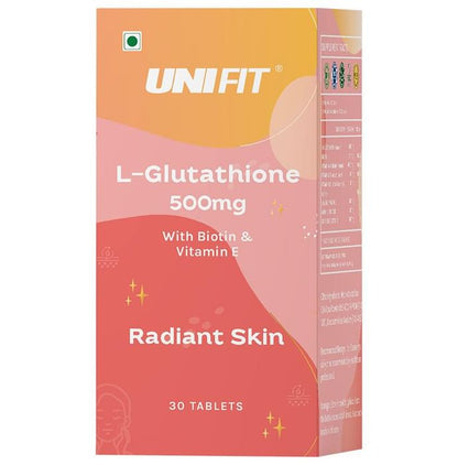 Unifit L-Glutathione 500mg with Biotin & Vitamin E | Tablet for Skin Health - Classic Derma