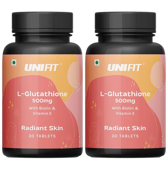 Unifit L-Glutathione 500mg with Biotin & Vitamin E | Tablet for Skin Health