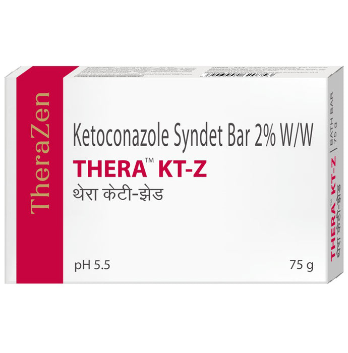 Thera KT-Z 2% w/w Ketaconazole Syndet Bar (75gm Each) - Classic Derma