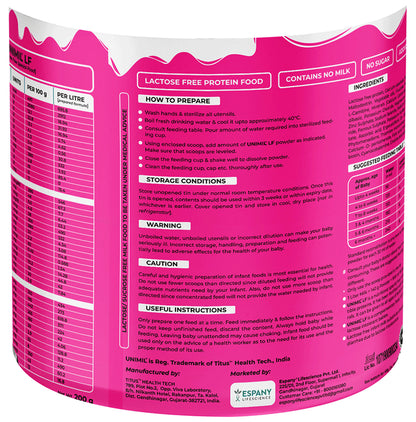 Unimil Unimil LF Baby Food Powder Lactose and Sucrose Free