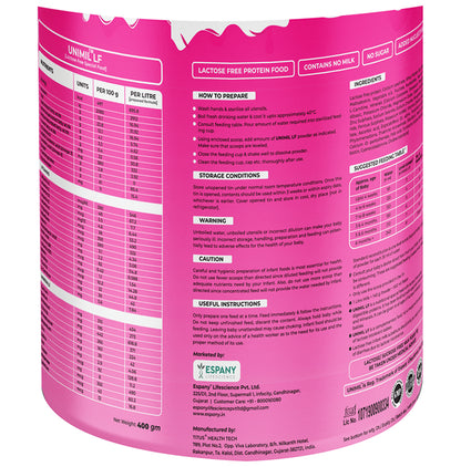 Unimil Unimil LF Baby Food Powder Lactose and Sucrose Free