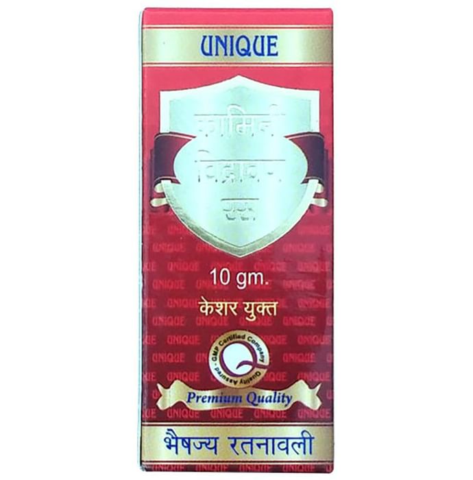 Unique Kamini Vidrawan Ras with Kesar - Classic Derma