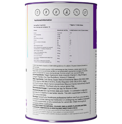 Nudge Collagen Health Gummies for Glowing Skin Golden Apple