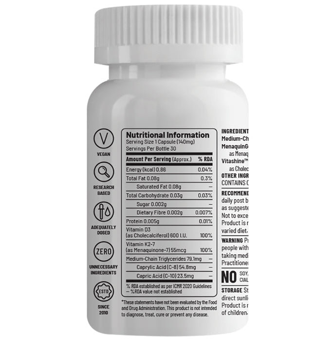 Unived Basics D3 + K2 Vegan Capsule