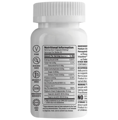 Unived Basics D3 + K2 Vegan Capsule