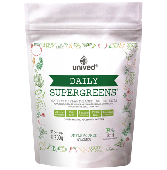 Unived Daily Supergreens Unflavoured - Classic Derma