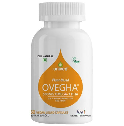 Unived Ovegha 500mg Omega 3 DHA Vegan Liquid Capsule - Classic Derma