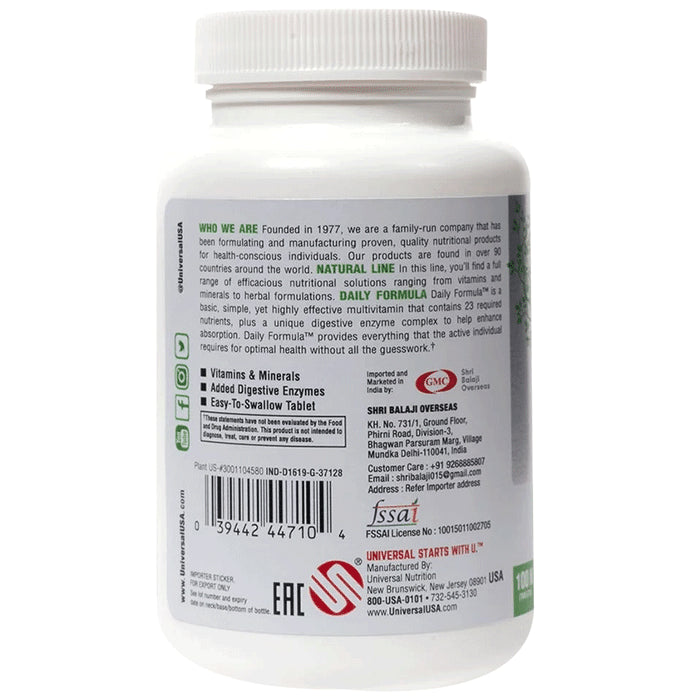 Universal Nutrition Daily Formula Tablet