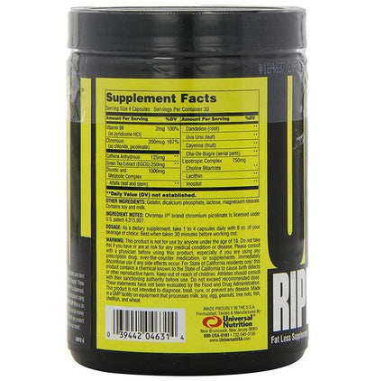 Universal Nutrition Ripped Fast Capsule