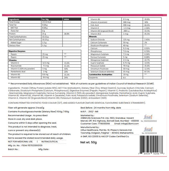 Upnourish Assorted Meal Replacement Smoothie (50gm Each)