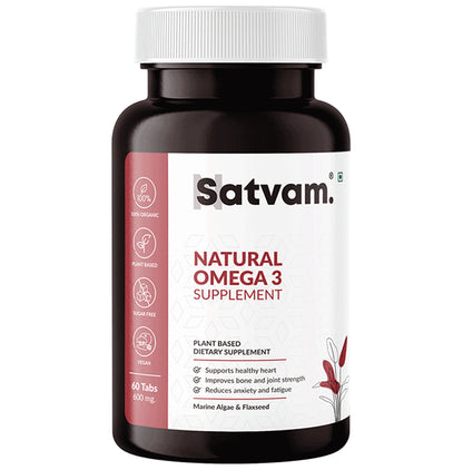 Satvam Natural Omega 3 Supplement Tablet - Classic Derma