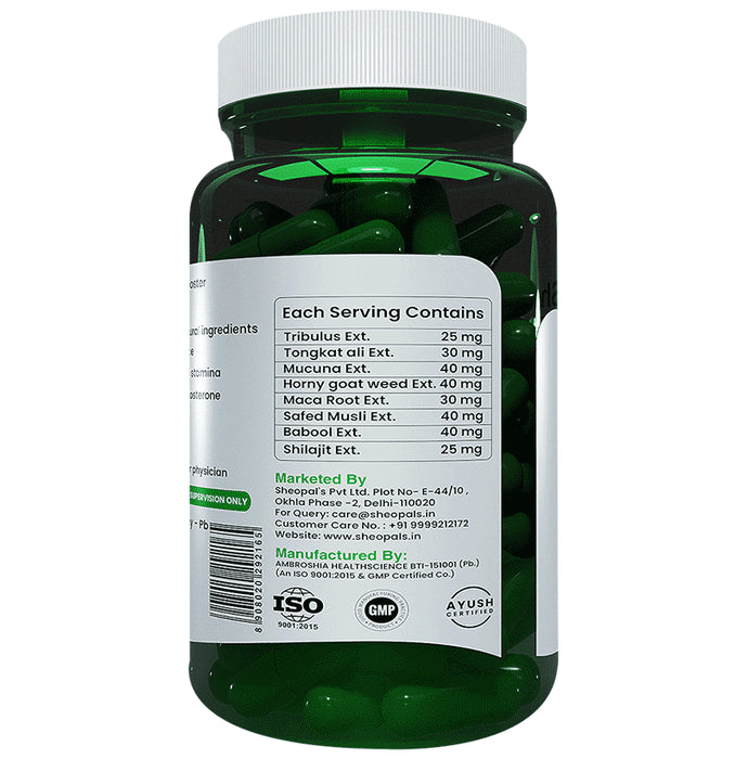 Sheopal's Herb 69 Vibe Shudh Shilajit Shatavari Help Increasing Energy, Strength & Stamina for Men Performance