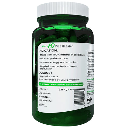 Sheopal's Herb 69 Vibe Shudh Shilajit Shatavari Help Increasing Energy, Strength & Stamina for Men Performance