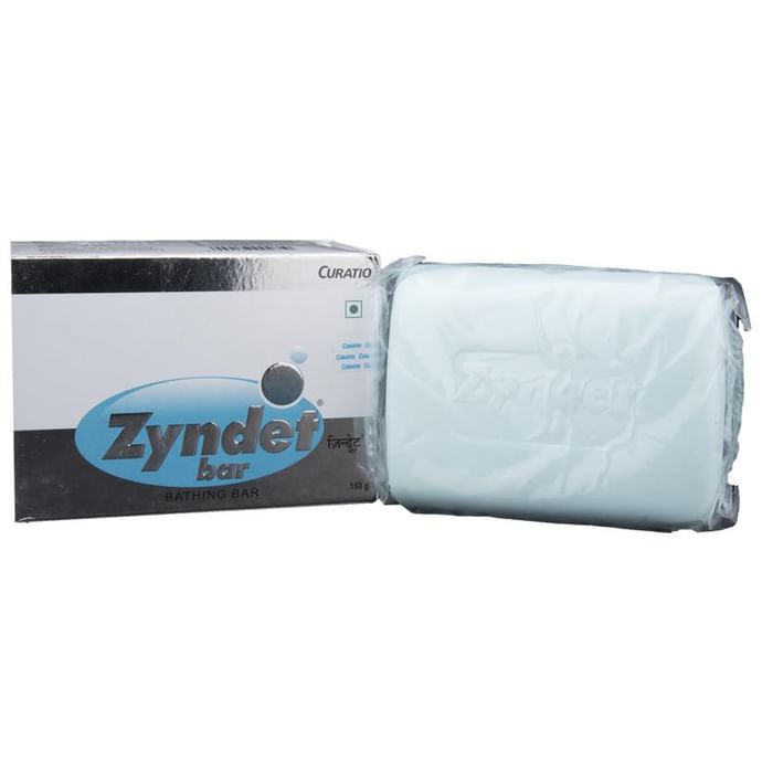 Zyndet Syndet Bathing Bar | Skin Friendly pH | Gently Cleanses & Nourishes the Skin - Classic Derma