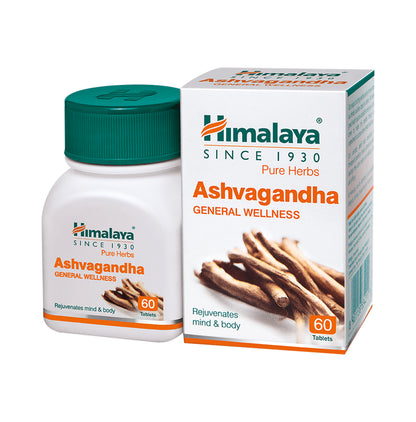 Himalaya Wellness Combo Pack of Pure Herbs Ashvagandha Tablet & Pure Herbs Ashvagandha Tablet (60 Each)