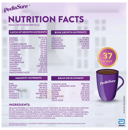 PediaSure Scientifically Designed Nutritional Drink for Kids Growth Premium Chocolate
