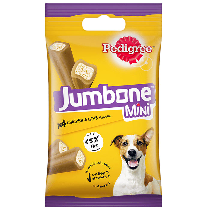 Pedigree Jumbone Mini (160gm Each) Chicken & Lamb - Classic Derma