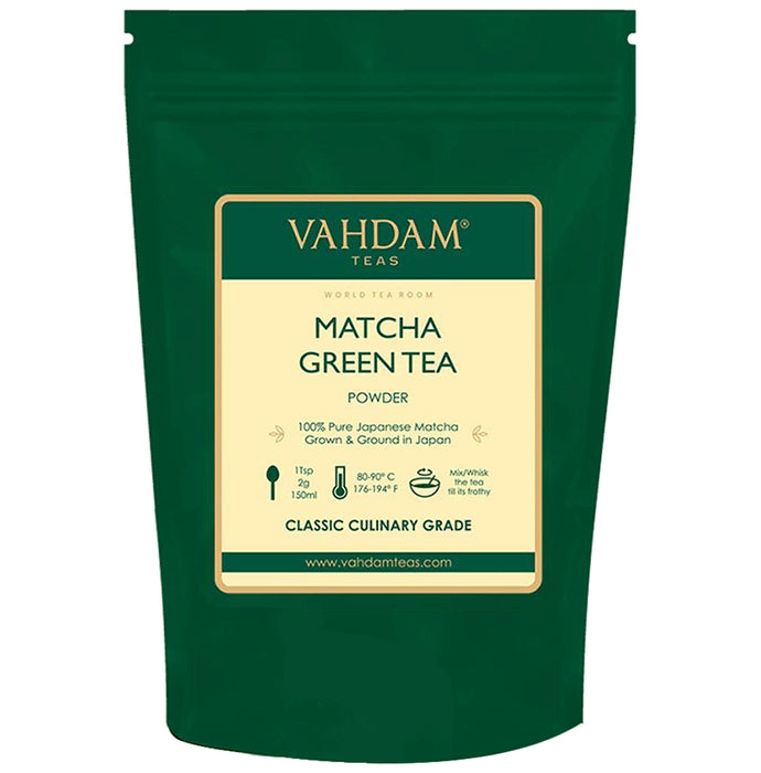 Vahdam Matcha Teas Green Tea Powder - Classic Derma
