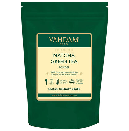 Vahdam Matcha Teas Green Tea Powder - Classic Derma