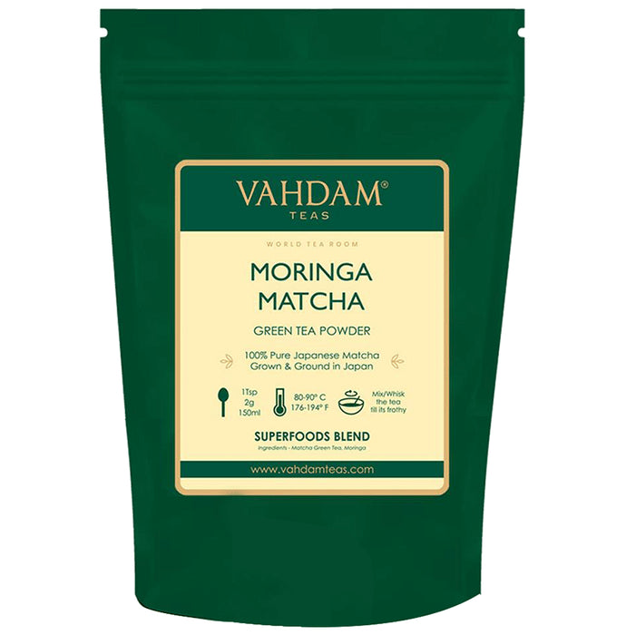 Vahdam Moringa Matcha Teas Green Tea Powder - Classic Derma