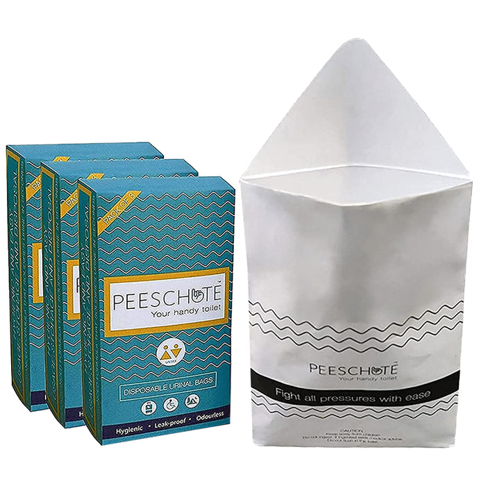Peeschute Disposable Urinal Bag (3 Each) - Classic Derma