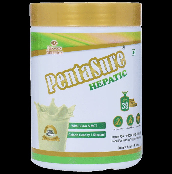 PentaSure Hepatic with Whey Protein, BCAA & MCT | Flavour Powder Creamy Vanilla - Classic Derma