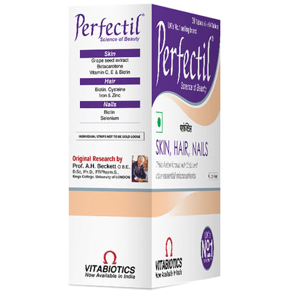 Perfectil Skin, Hair, Nail Supplement with Biotin, Vitamin C & Micronutrients | Gluten-Free Tablet