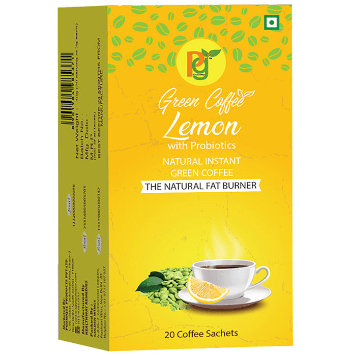 Pg Lemon with Probiotics Green Coffee Sachet - Classic Derma