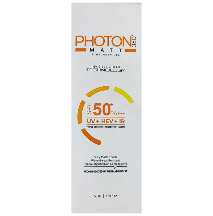Photon 360 Matt Sunscreen Gel SPF 50+ PA+++ - Classic Derma