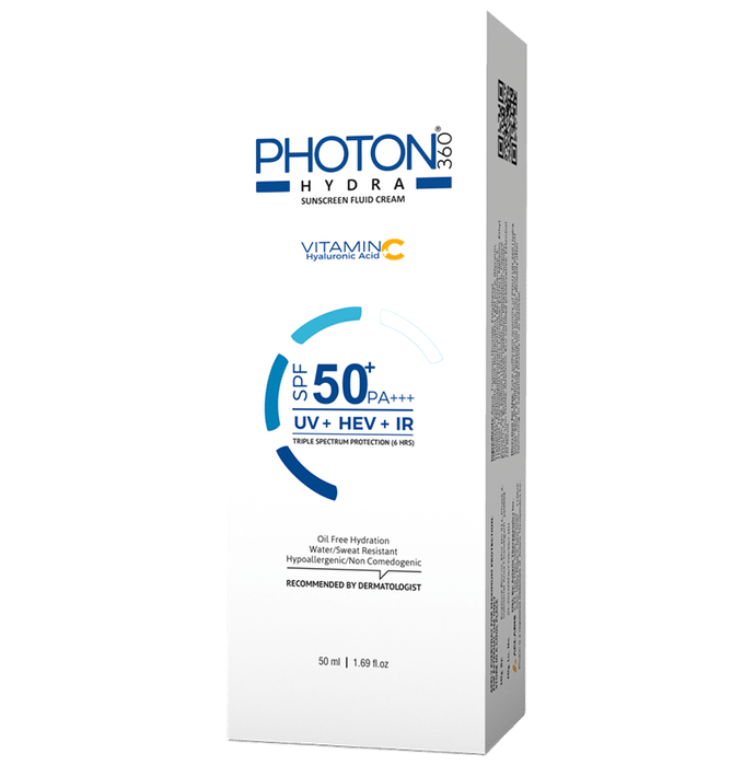 Photon 360 Tint Sunscreen Gel SPF 50 PA+++ | Water & Sweat-Resistant Gel SPF 50+ - Classic Derma