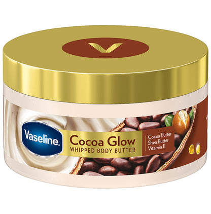 Vaseline Cocoa Glow Body Butter with Cocoa Butter Shea Butter Vitamin E - Classic Derma