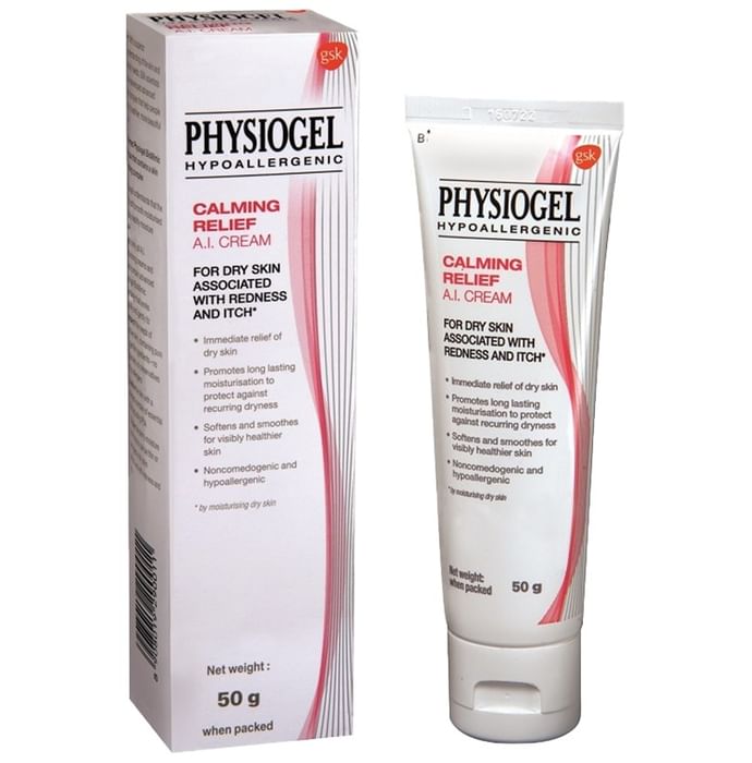 Physiogel Hypoallergenic Calming Relief A.I. Cream | Face Care Product for Dry Skin Associated with Redness & Itch - Classic Derma