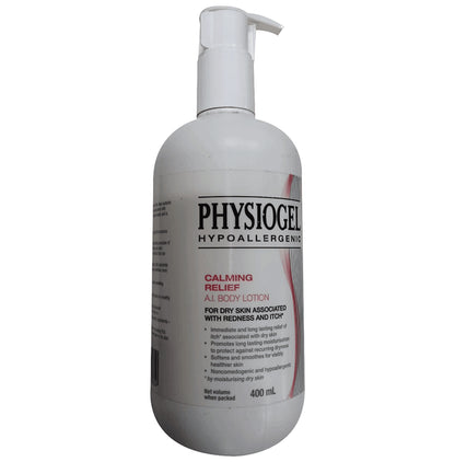 Physiogel Hypoallergenic Calming Relief A.I. Body Lotion | Non-Comedogenic & Hypoallergenic | Derma Care | For Dry Skin Associated with Redness & Itch - Classic Derma